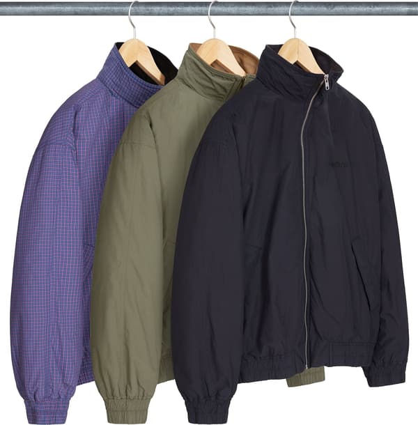 Supreme Leather Collar Utility Jacket - Group Shots (front)