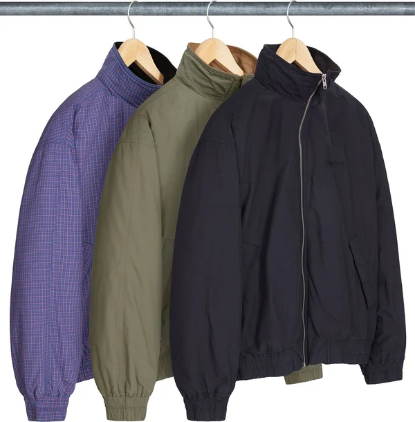 Supreme Leather Collar Utility Jacket - Group Shots (front)