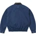 Supreme Leather Collar Utility Jacket - Navy (front)