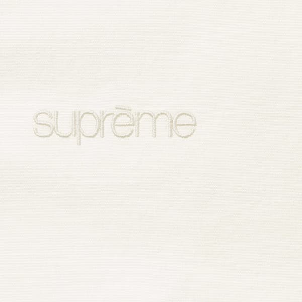 Supreme Leather Collar Utility Jacket - Stone (front)