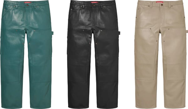 Supreme Leather Double Knee Pant - Product Image
