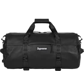 Supreme Leather Duffle Bag Black