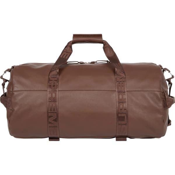 Supreme Leather Duffle Bag - Brown (front)
