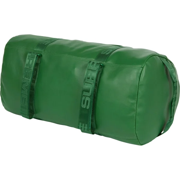 Supreme Leather Duffle Bag - Green (front)