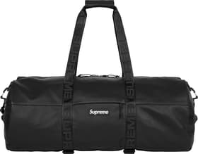 Supreme Leather Large Duffle Bag Black