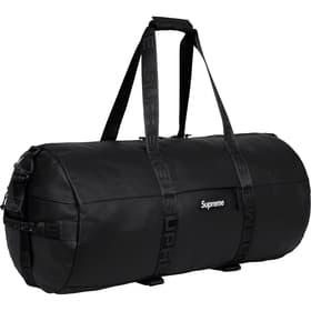 Supreme Leather Large Duffle Bag Black