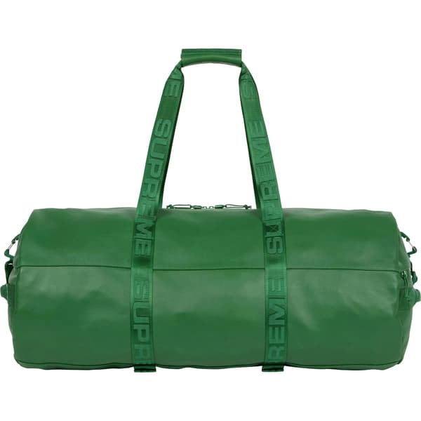 Supreme Leather Large Duffle Bag - Green (front)