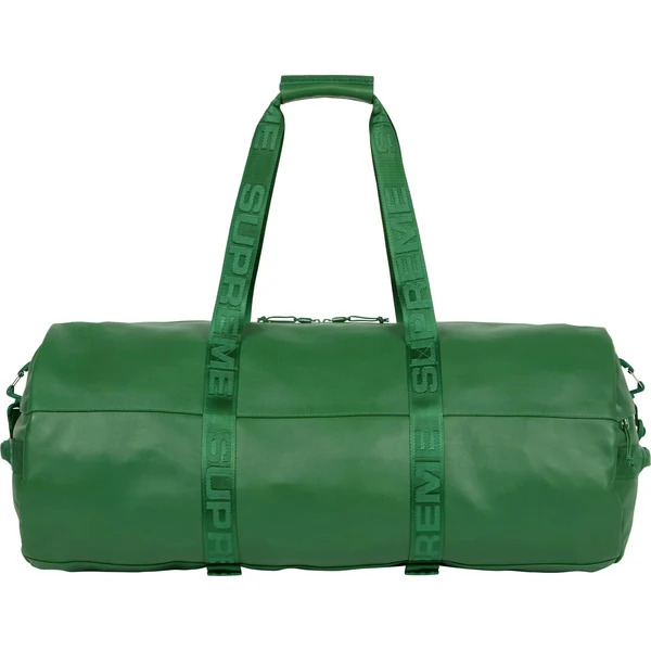 Supreme Leather Large Duffle Bag - Green (front)