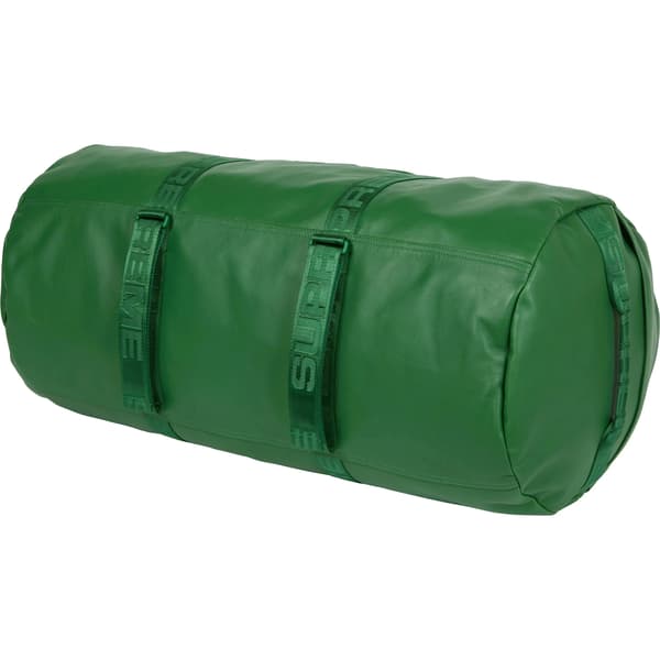 Supreme Leather Large Duffle Bag - Green (front)