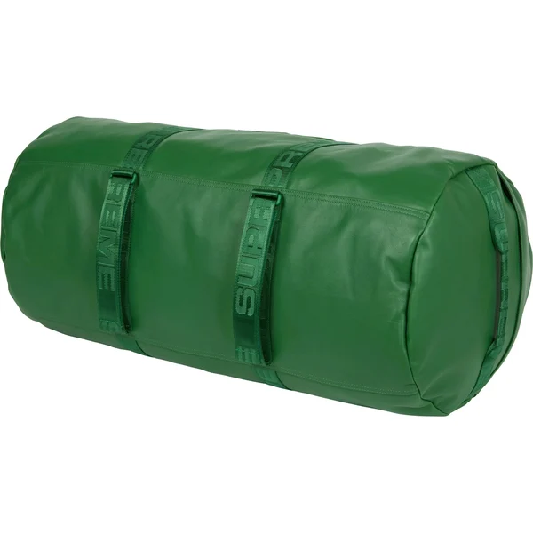Supreme Leather Large Duffle Bag - Green (front)