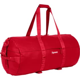 Supreme Leather Large Duffle Bag Red