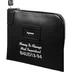 Supreme Leather Money Bag - Black (front)