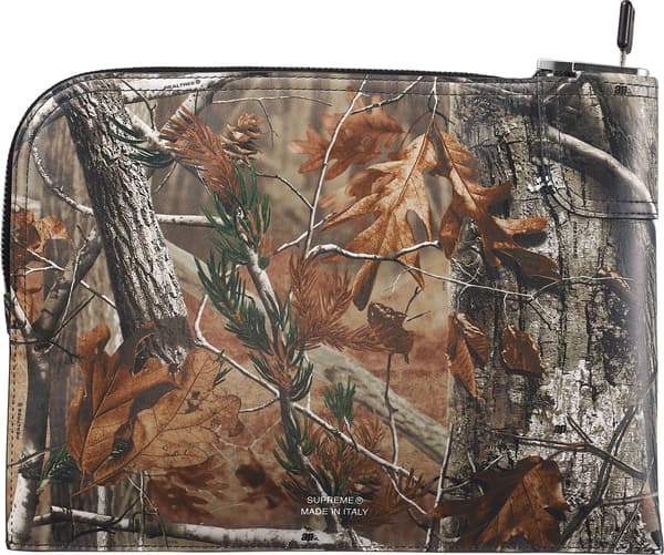 Supreme Leather Money Bag - Realtree® Hardwoods Camo (front)