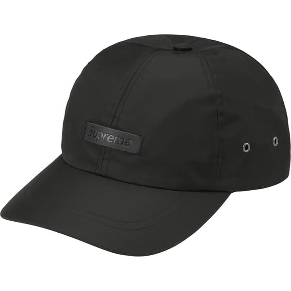 Supreme Leather Patch 6-Panel - Black (front)