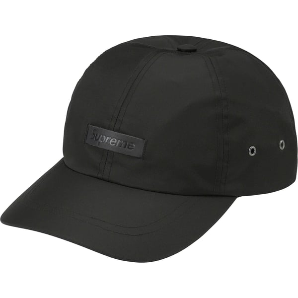 Supreme Leather Patch 6-Panel - Black (front)