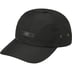 Supreme Leather Patch 6-Panel - Black (front)
