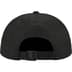 Supreme Leather Patch 6-Panel - Black (front)