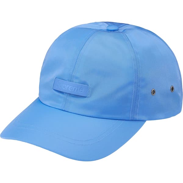 Supreme Leather Patch 6-Panel - Blue (front)
