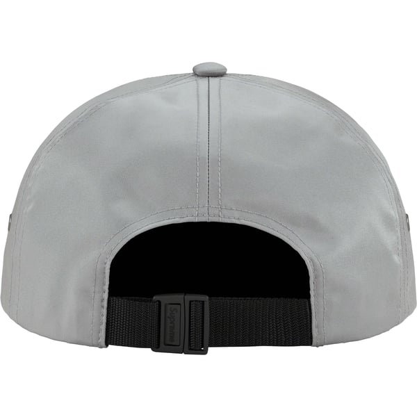 Supreme Leather Patch 6-Panel - Grey (front)