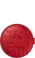 Supreme Leather Pocket Mirror - Red (front)