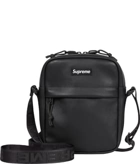 Supreme Leather Shoulder Bag Black