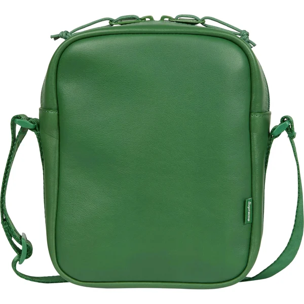 Supreme Leather Shoulder Bag - Green (front)