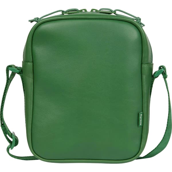 Supreme Leather Shoulder Bag - Green (front)