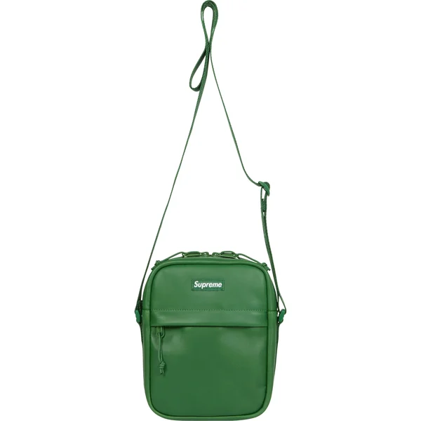 Supreme Leather Shoulder Bag - Green (front)