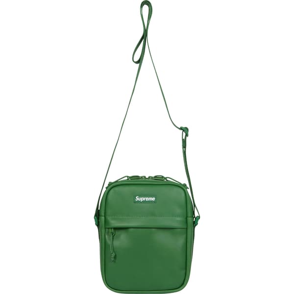 Supreme Leather Shoulder Bag - Green (front)