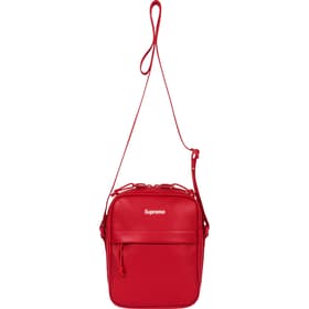 Supreme Leather Shoulder Bag Red