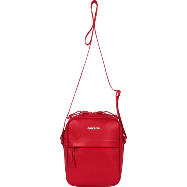 Supreme Leather Shoulder Bag - Red (front)
