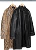 Supreme Leather Snake Trench Coat - Product Image