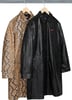 Supreme Leather Snake Trench Coat - Product Image