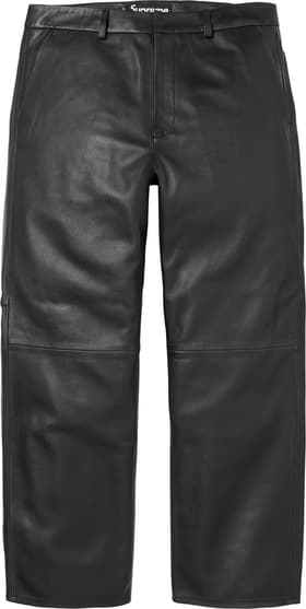 Supreme Leather Trouser Black