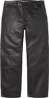 Supreme Leather Trouser - Black (front)