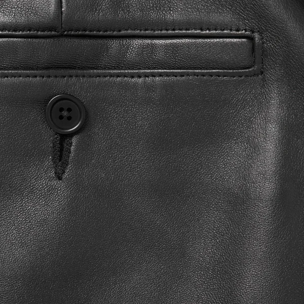 Supreme Leather Trouser - Black (front)