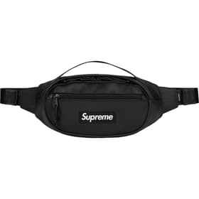 Supreme Leather Waist Bag Black