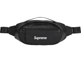 Supreme Leather Waist Bag Black