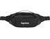 Supreme Leather Waist Bag - Black (front)