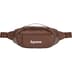 Supreme Leather Waist Bag - Brown (front)