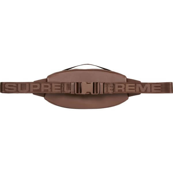 Supreme Leather Waist Bag - Brown (front)