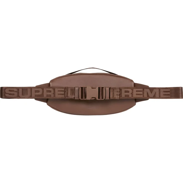 Supreme Leather Waist Bag - Brown (front)