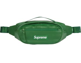 Supreme Leather Waist Bag Green