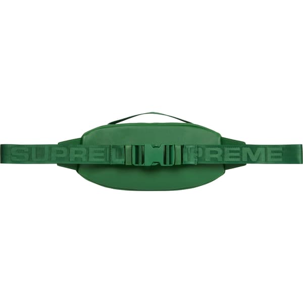 Supreme Leather Waist Bag - Green (front)