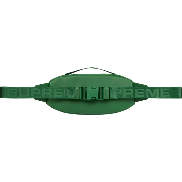 Supreme Leather Waist Bag - Green (front)