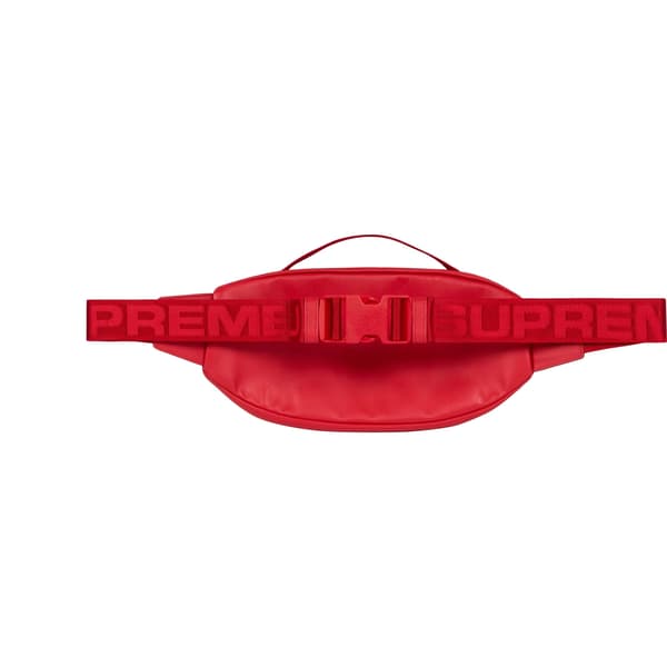 Supreme Leather Waist Bag - Red (front)