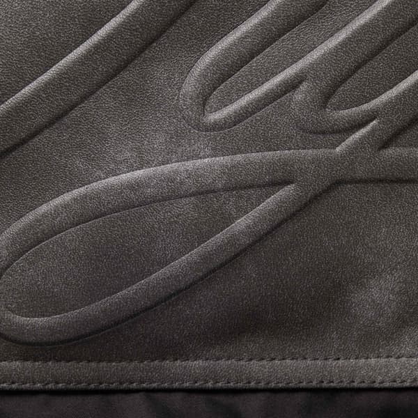 Supreme Leather Yoke Puffer Jacket - Black (front)