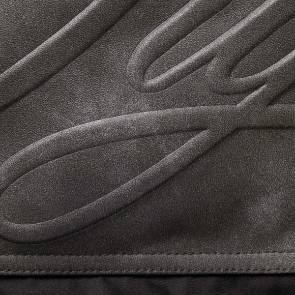 Supreme Leather Yoke Puffer Jacket - Black (front)