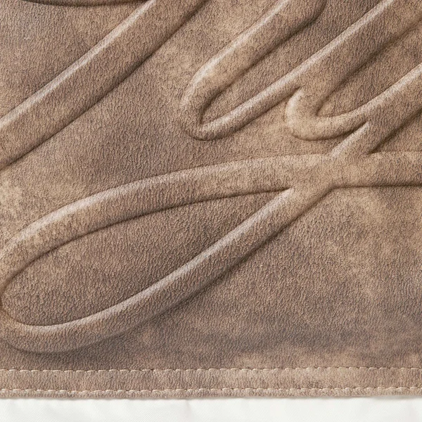 Supreme Leather Yoke Puffer Jacket - White (front)