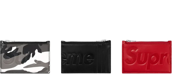 Supreme Leather Zip Card Holder - Product Image